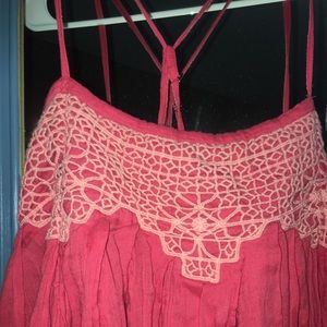 Boho embroidered tank top